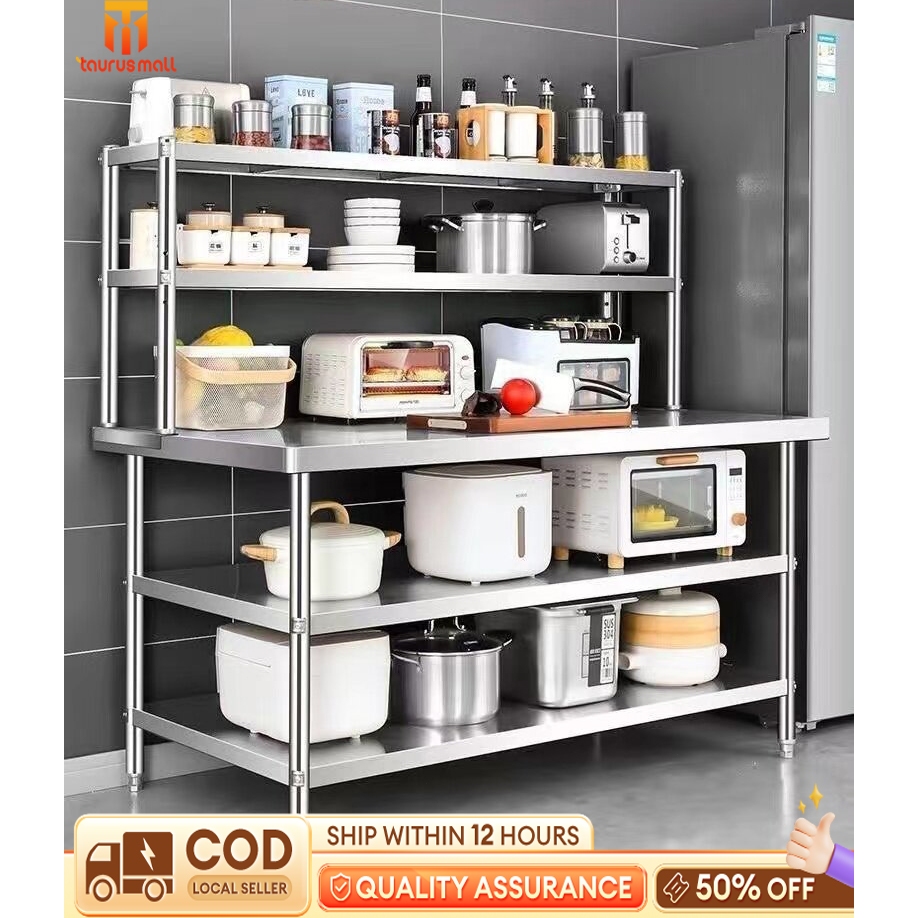 Multifunctional 304 Stainless Steel Kitchen Work Table Commercial ...