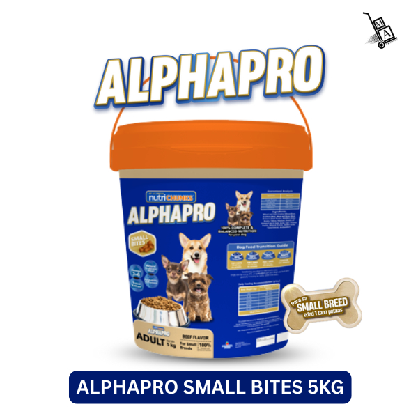 ALPHAPRO SMALL BITES 5KG FOR SMALL BREEDS | Shopee Philippines