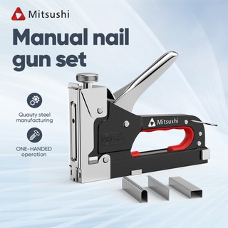 Mitsushi 3-in-1 Gun Tacker Heavy Duty and 600 pcs 3in1 type Nails ...