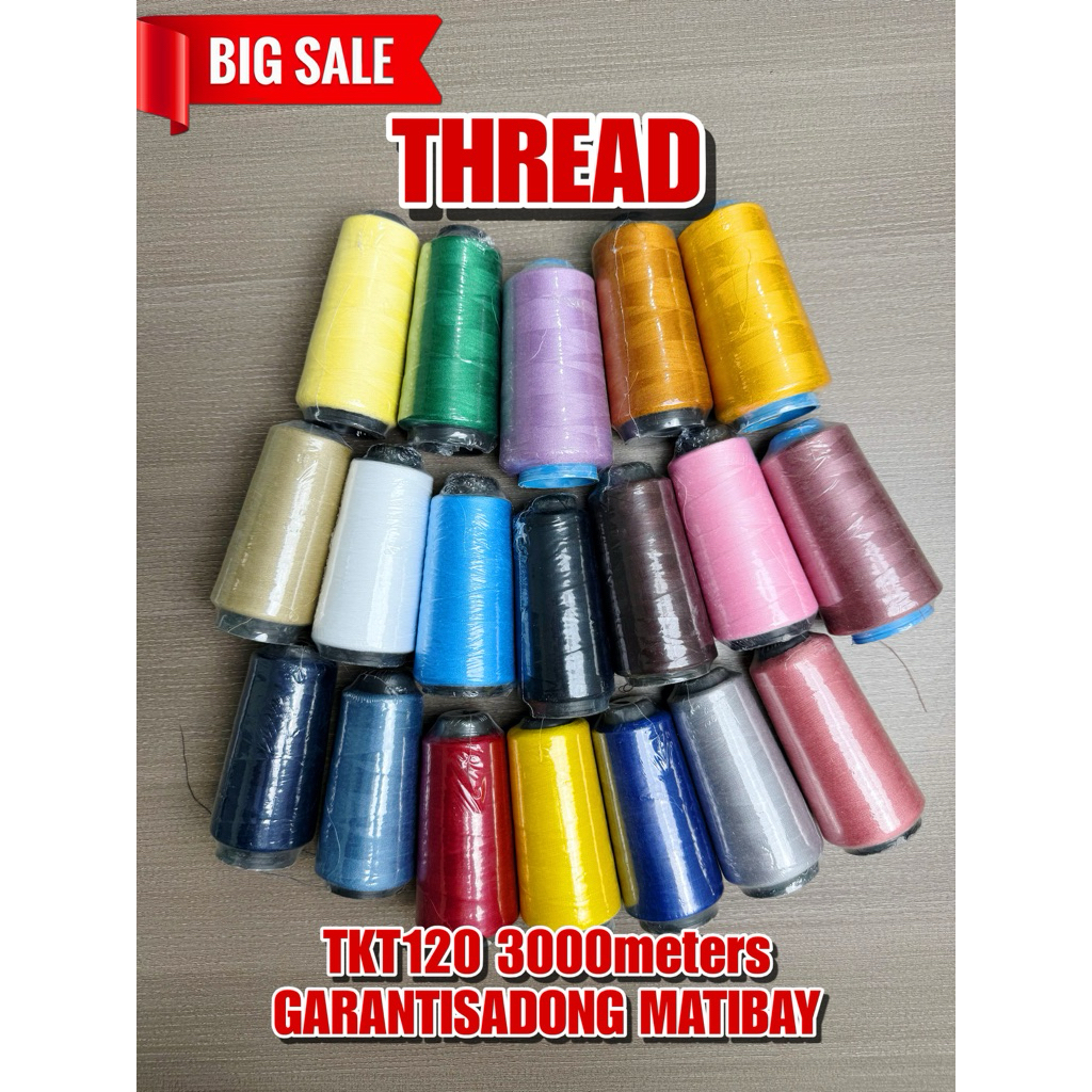 Sewing Thread 3000m (TKT 120) SOLD PER PC | Shopee Philippines