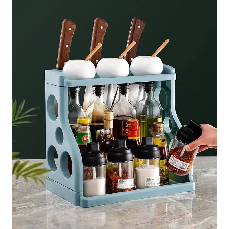 Avinas 2 Layer Floor Kitchen Racks Organizer Storage rack Shelf ...