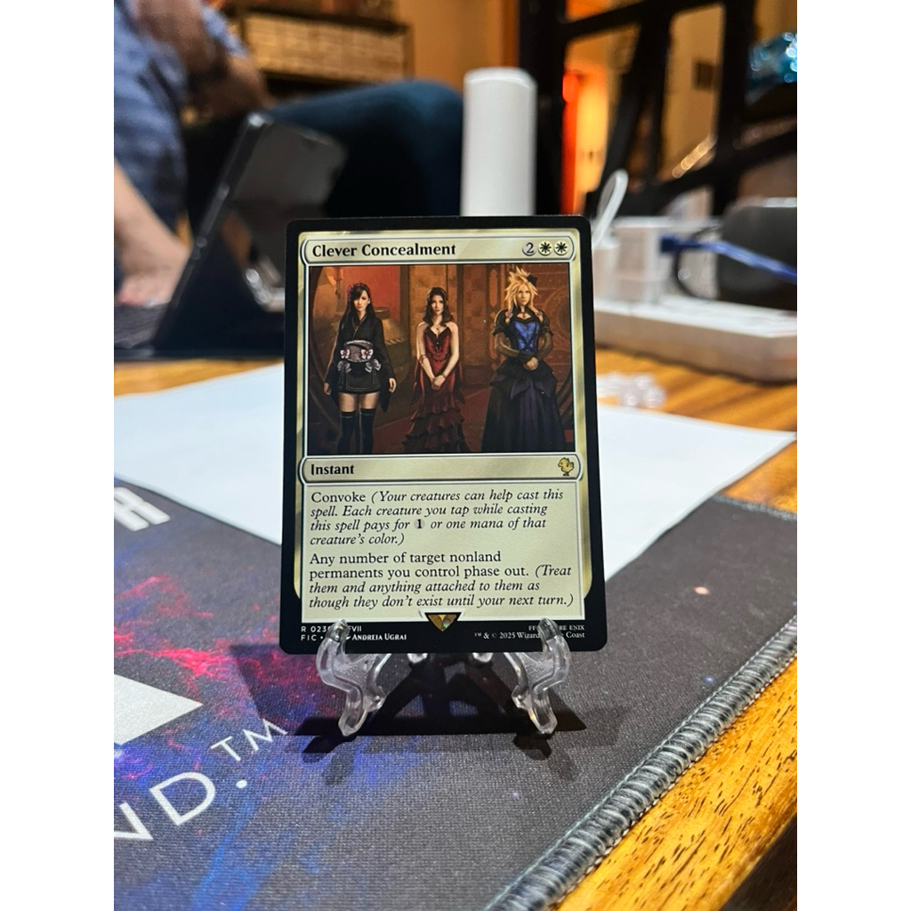 clever concealment mtg final fantasy Serra Avatar Print