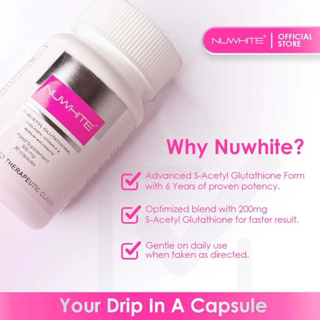 uống glutathione và vitamin c vào lúc nào Hot Sale! Nuwhite S-Acetyl Glutathione with Collagen Sodium Ascorbate and  Vitamin E