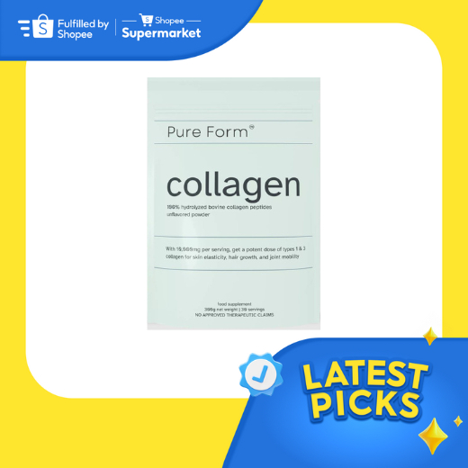 Pure Form 100% Hydrolyzed Bovine Collagen 300g | Shopee Philippines