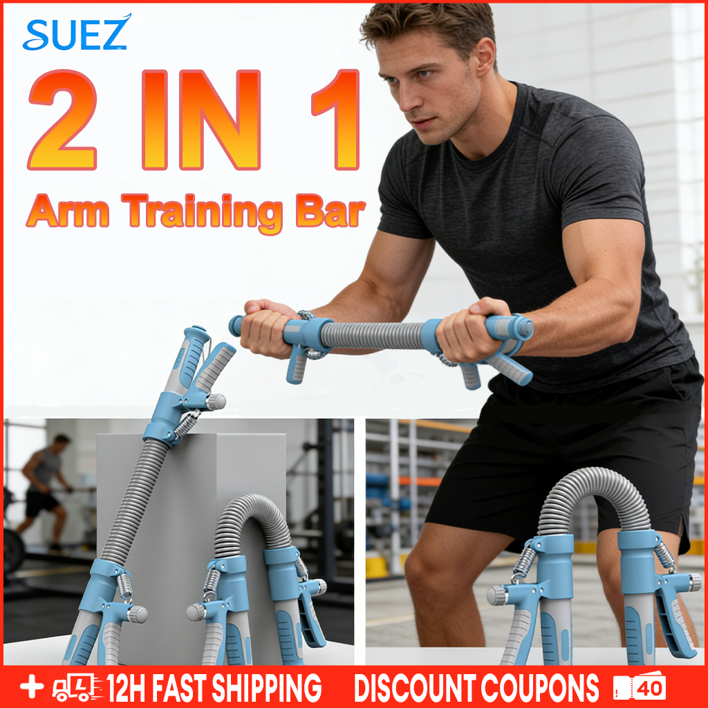 Suez Power Twister Spring Bar Resistance Bar Gym Fitness Exercise ...