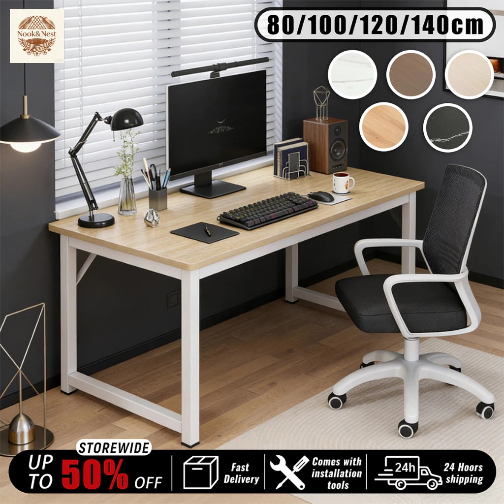 Computer Table Office Table Solid Wood Modern Design Simpe Style Study ...