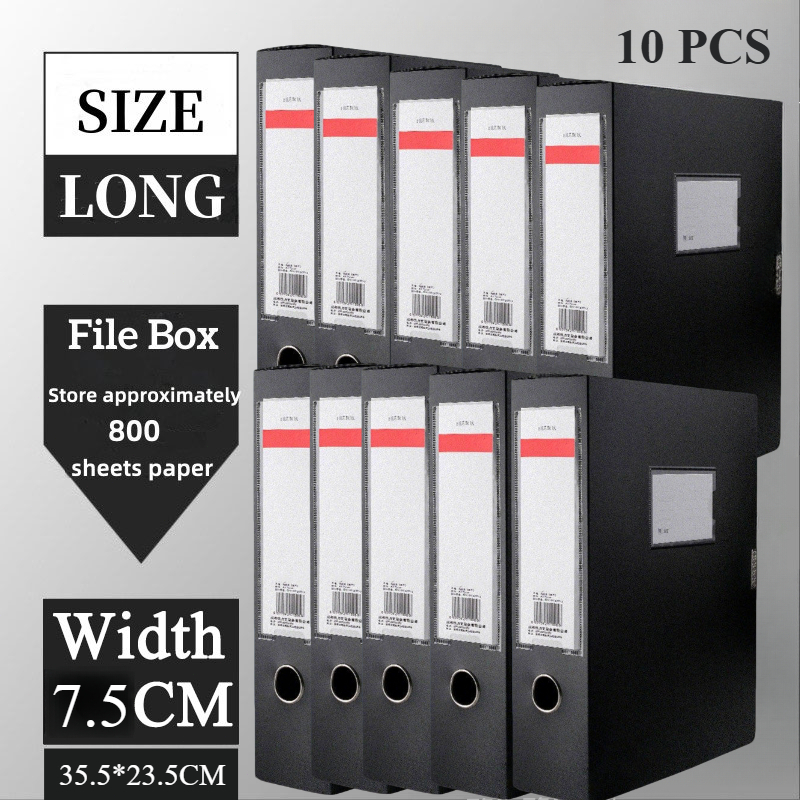 Long File Box Storage Box Foldable Box Document Organizer File Case ...
