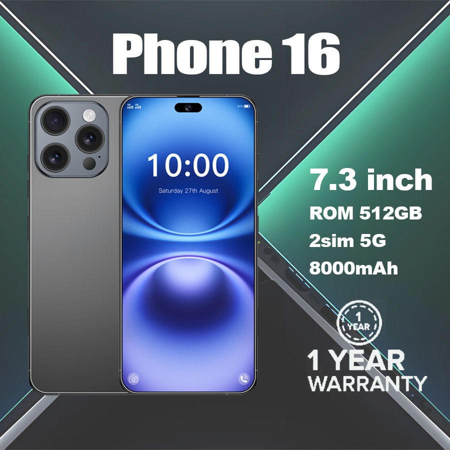 2026 Brand New 16Phone 12GB+512GB Cellphone Sale Original 5G i16 ...