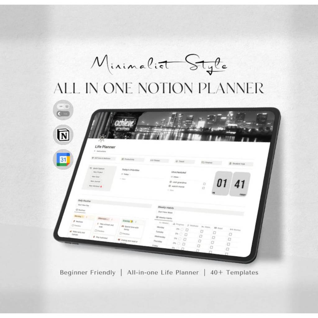 2026 Digital Planner, Notion LIFE Planner Template | All In One Notion ...