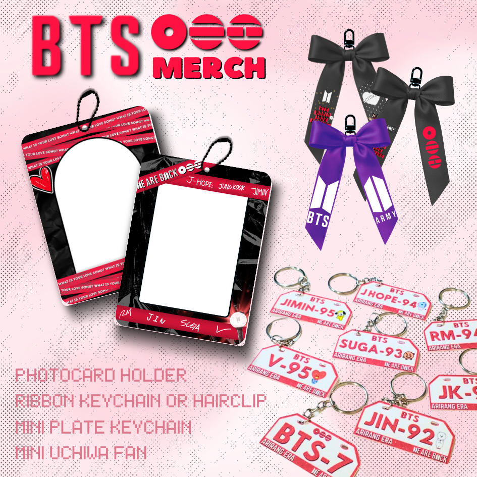 BTS ARIRANG MERCH PHOTOCARD HOLDER RIBBON KEYCHAIN | Shopee Philippines