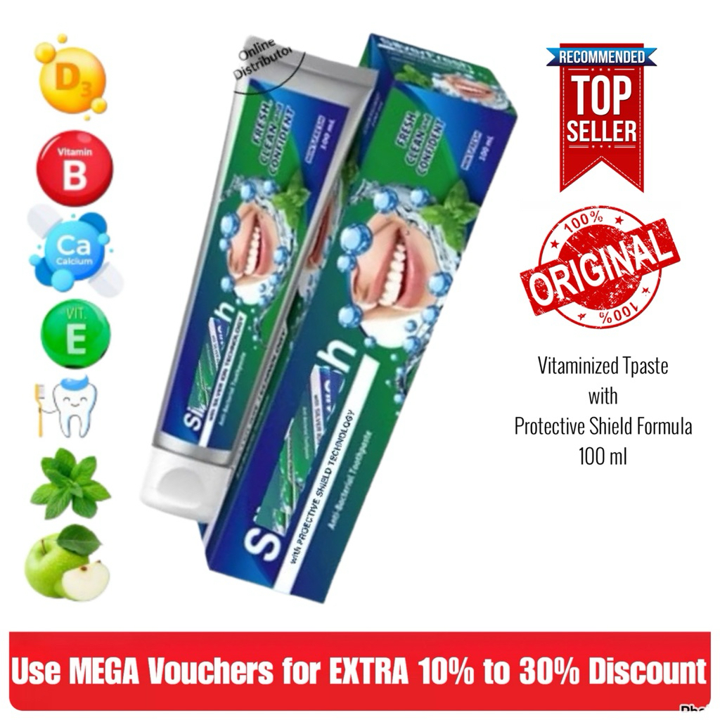 Antibacterial Toothpaste in Mint Flavor and AloeVera Soap | Shopee ...
