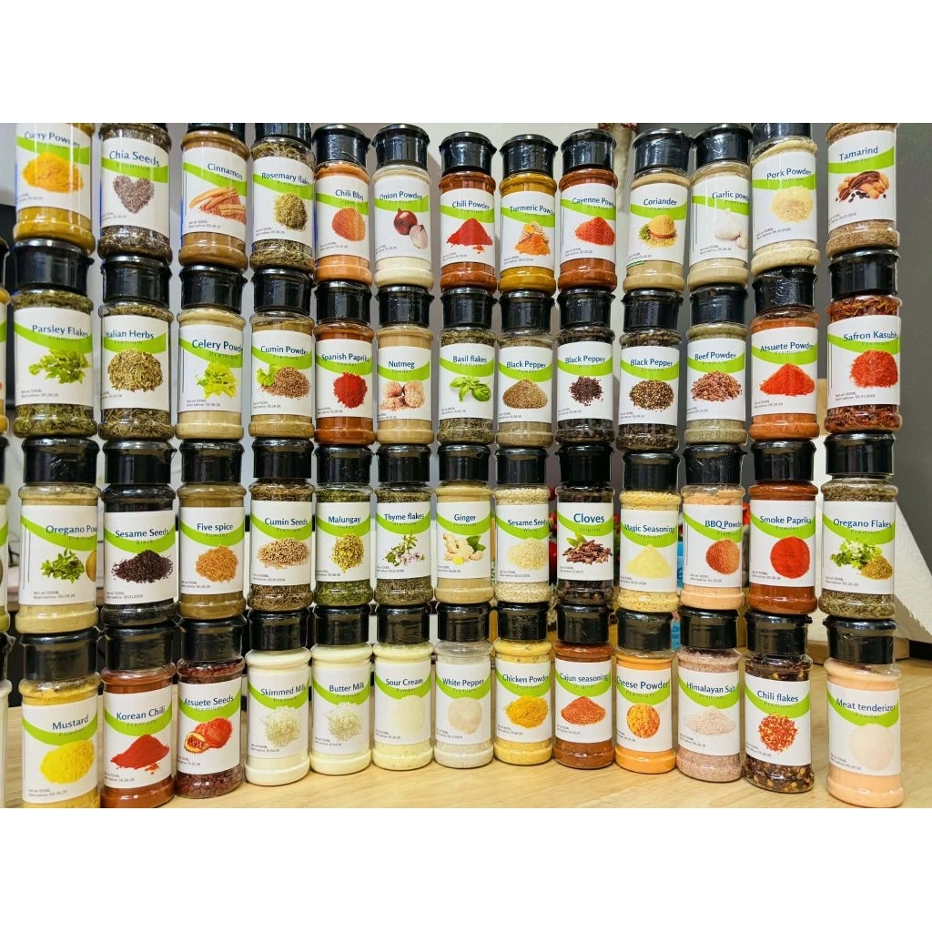 Pure and premium herbs and spices in 100ml bottle shaker | Shopee ...