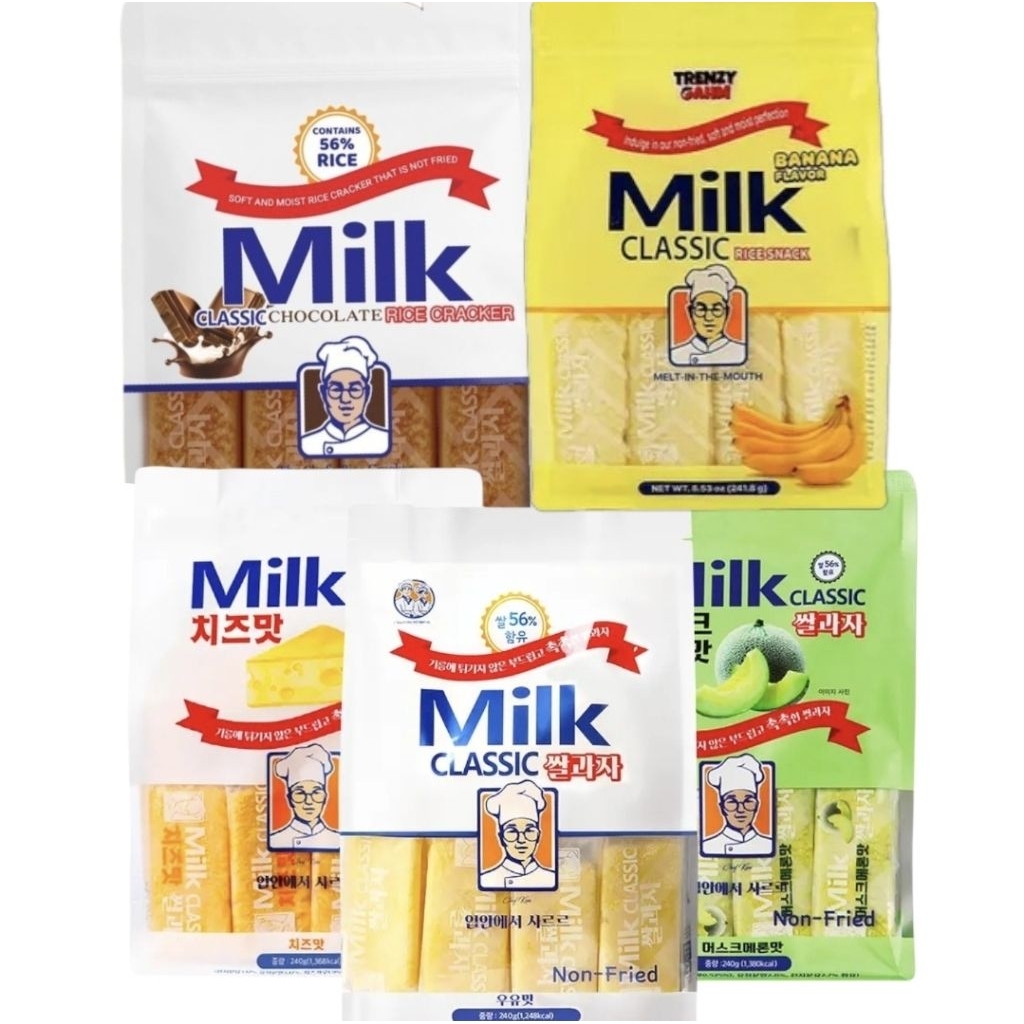 Milk Classic Rice Cracker 112g 12pcs per pack 56g 6pcs per pack ...