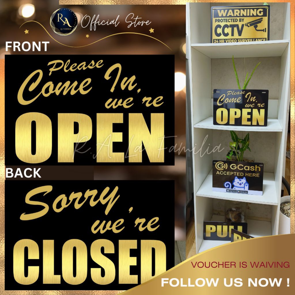 Shop open closed signage for Sale on Shopee Philippines