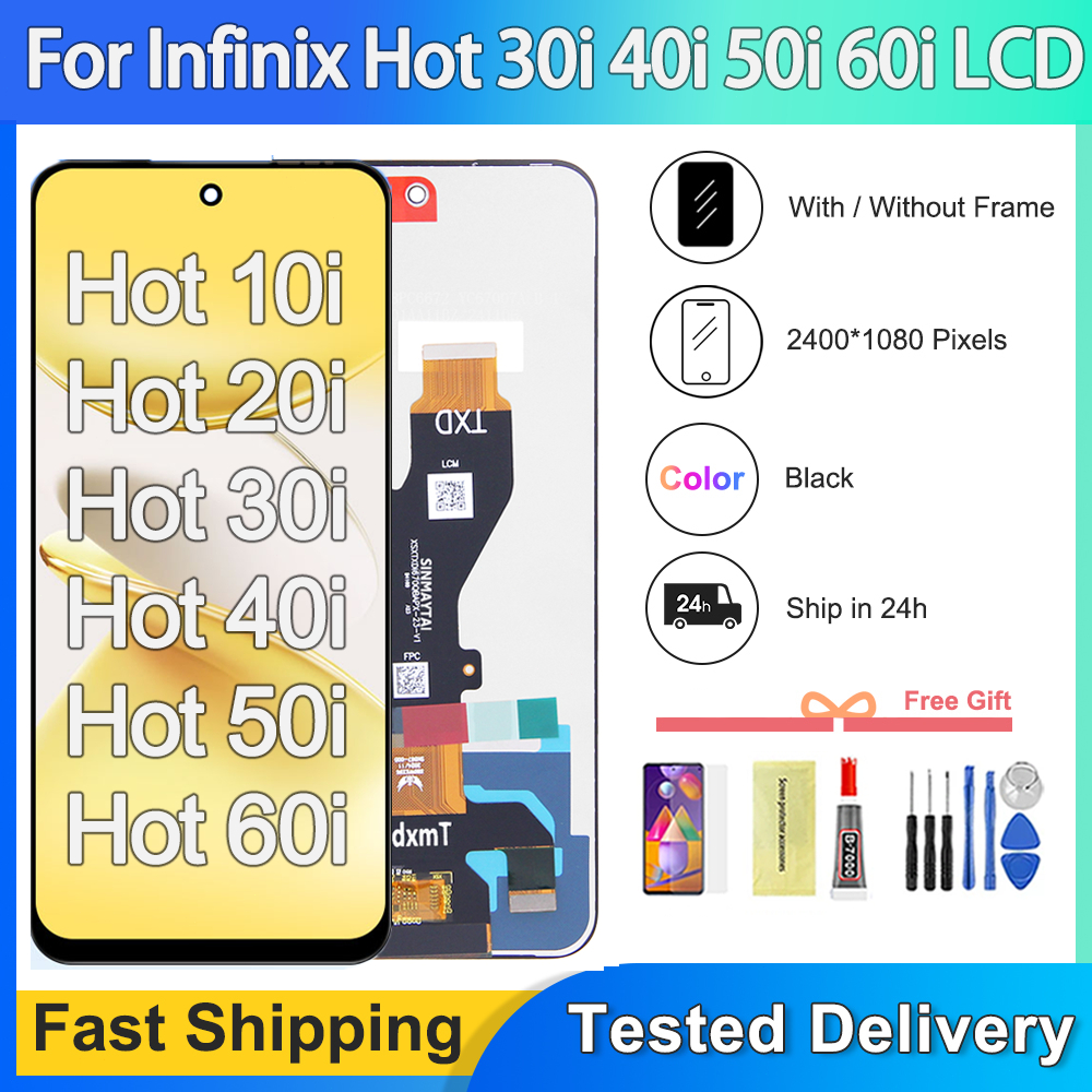Original Display For Infinix Hot 10i 20i 30i 40i 50i 60i LCD Touch ...