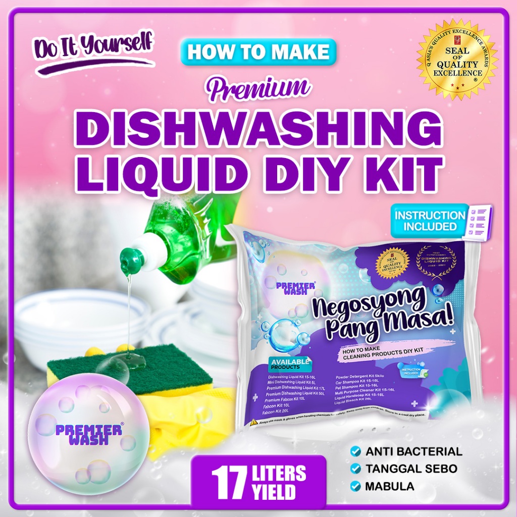 DISHWASHING LIQUID DIY KIT - PREMIER WASH | Shopee Philippines