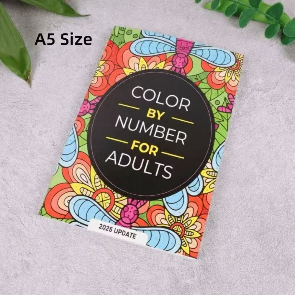 Creative 190 pages Color By Number For Adult Anxiety therapy stress ...