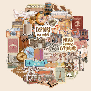 [Cheiz&Ace] 50pcs DIY Aesthetic Stickers for Journals, Scrapbooking ...