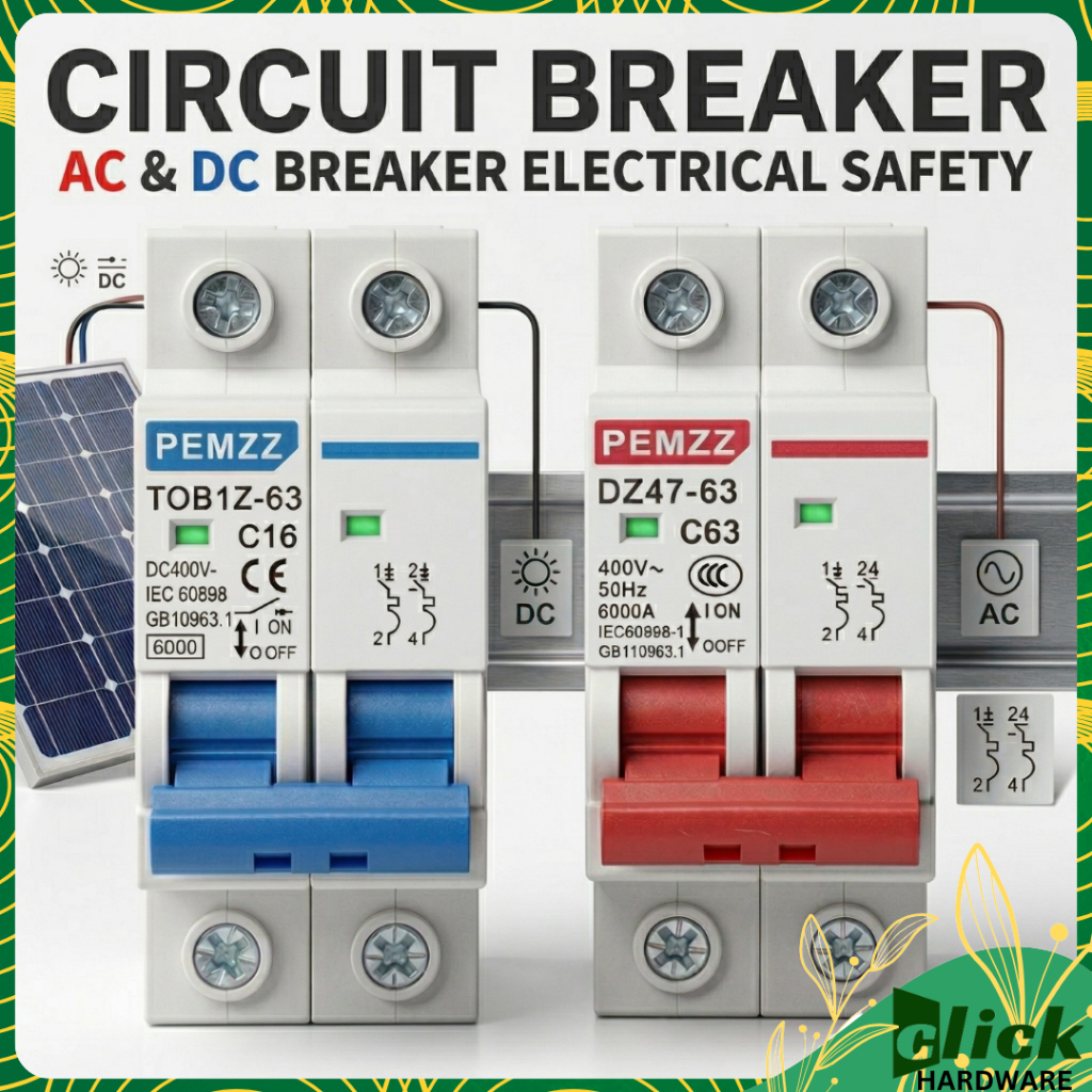 DC Circuit Breaker AC Circuit Breaker 2P 1P Miniature Breaker Solar ...