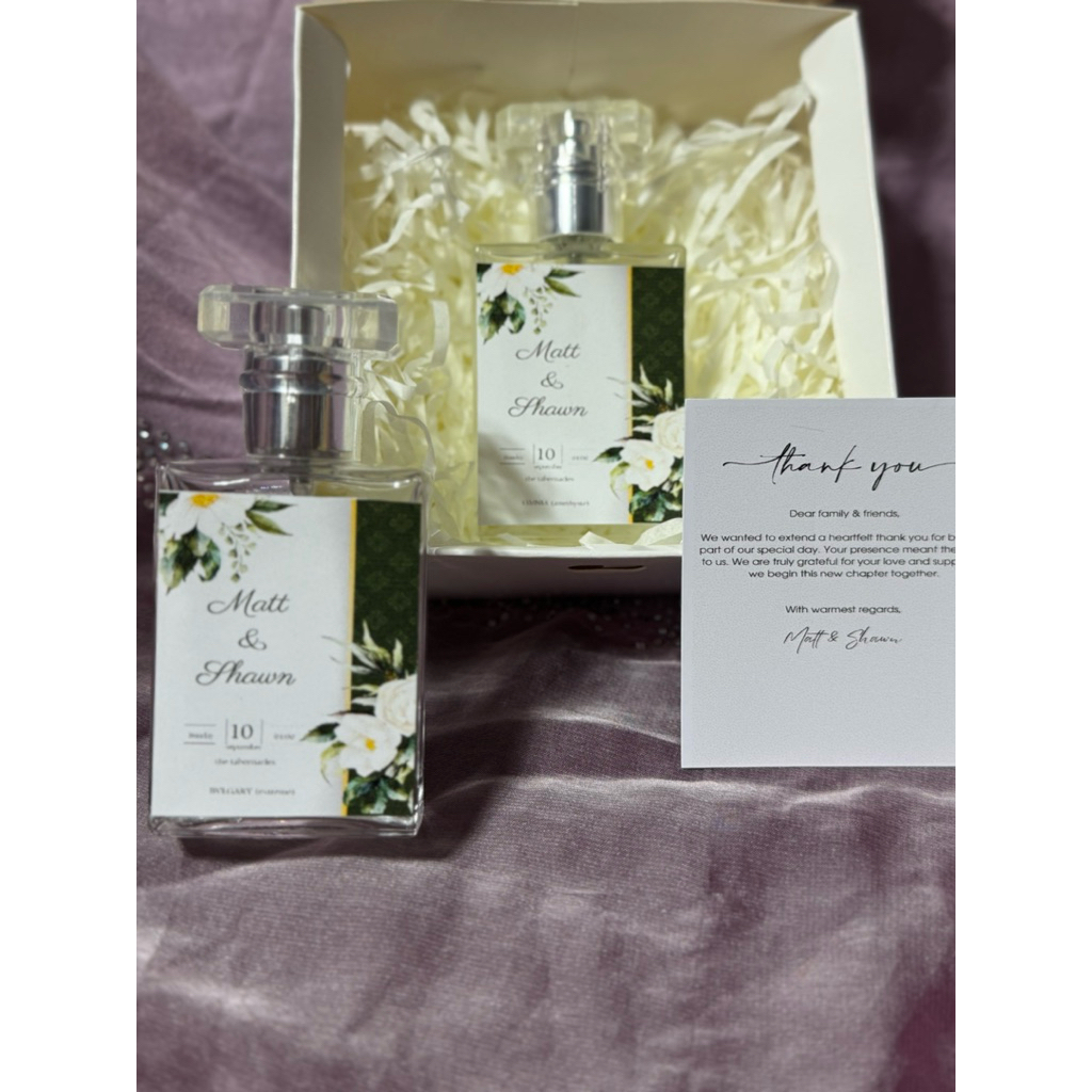 personalize perfume gift for the wedding (send your request in inbox ...