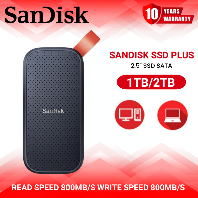 Sandisk Extreme Portable SSD E30 USB Gen 2800 MB/s Black