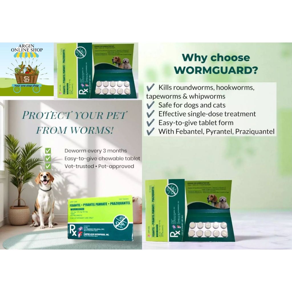 WORMGUARD Tablet for Dogs and Cats | Broad Spectrum Anthelmintic ...