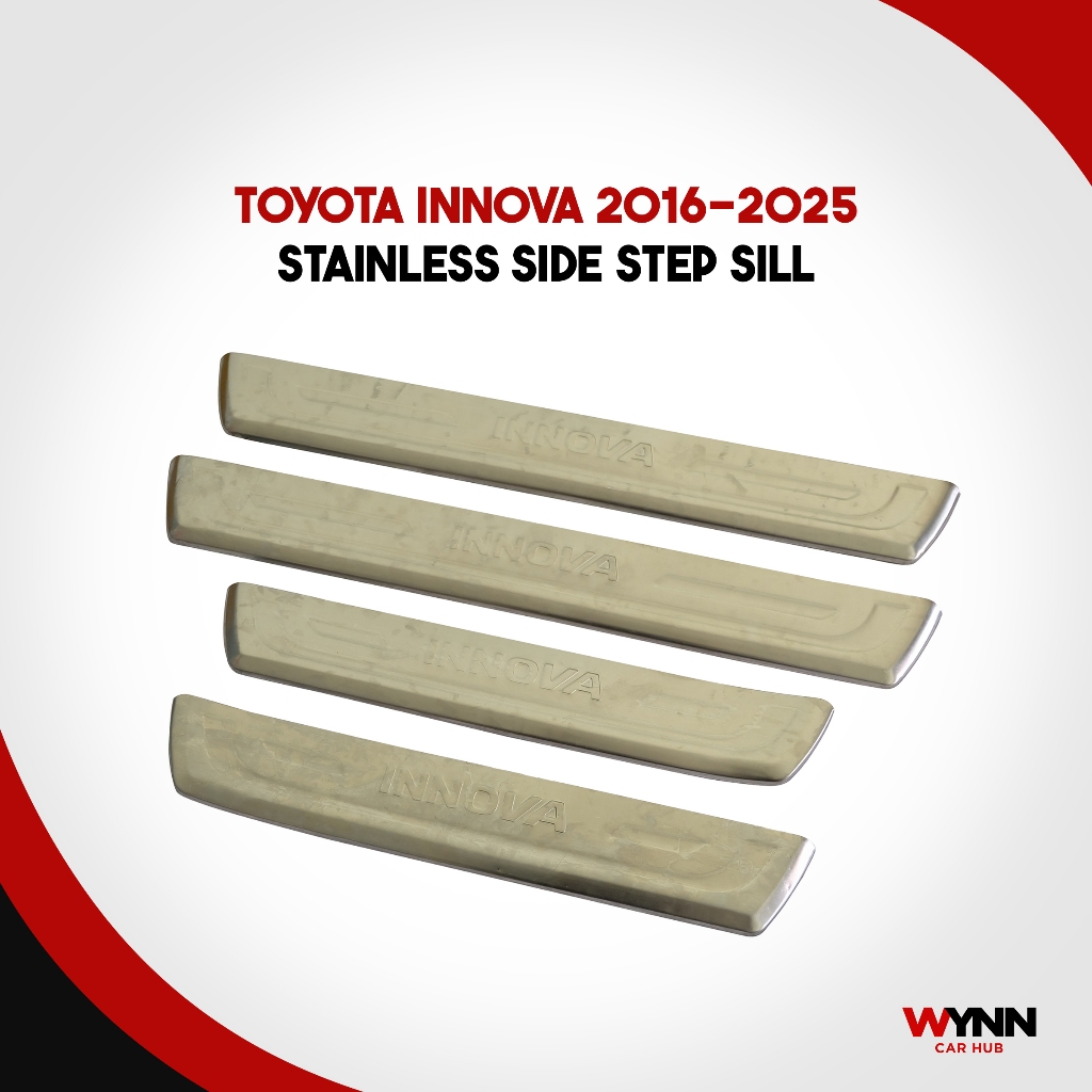 Toyota Innova 2016-2025 Stainless Side Step Sill | Shopee Philippines
