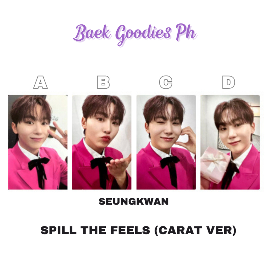 Seventeen Spill the Feels [Carat ver] Official Photocards | Shopee