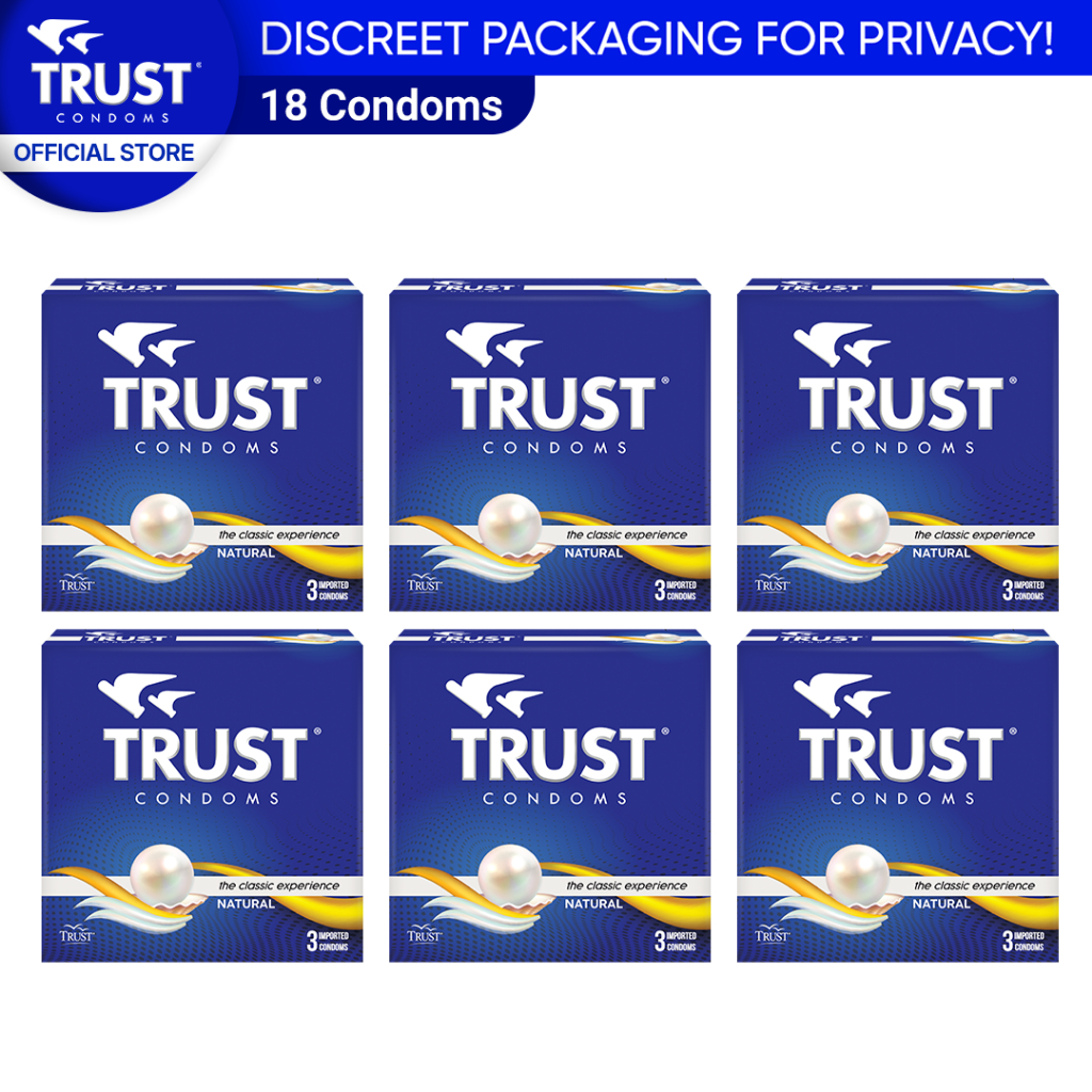 Trust Condoms Natural by 3's, Pack of 6 | Shopee Philippines