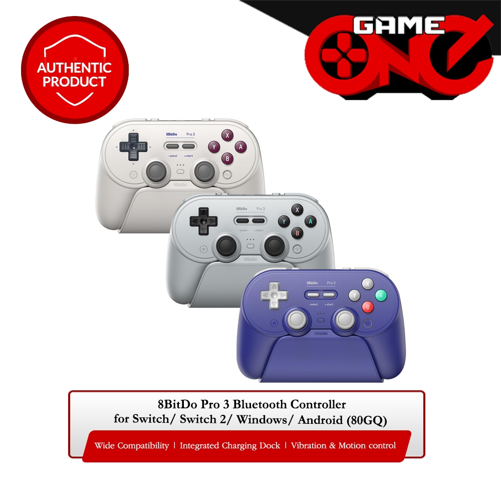 8BitDo Pro 3 Bluetooth Controller for Switch/ Switch 2/ Windows ...