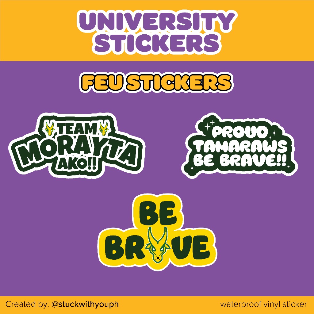 FEU (BE BRAVE) Waterproof, Vinyl Matte Sticker for Laptops, Tumbler ...