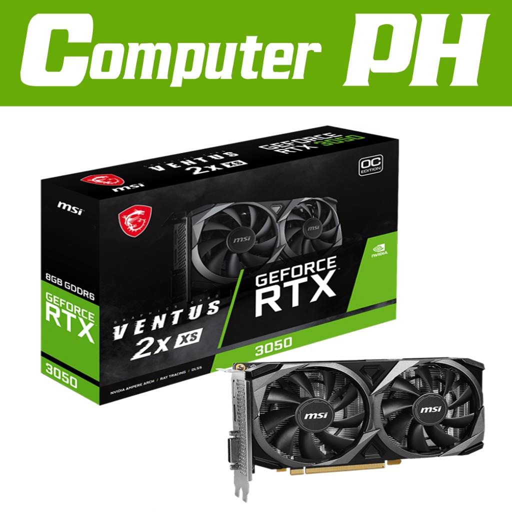 MSI Geforce RTX 3050 Ventus 2X 8G OCV1 Graphics Card | Shopee Philippines
