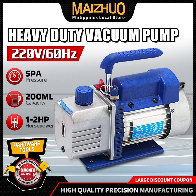 Rotary Vane Vacuum Pump 220V 60HZ Rotary Miniature Vane 5Pa 1~2HP ...