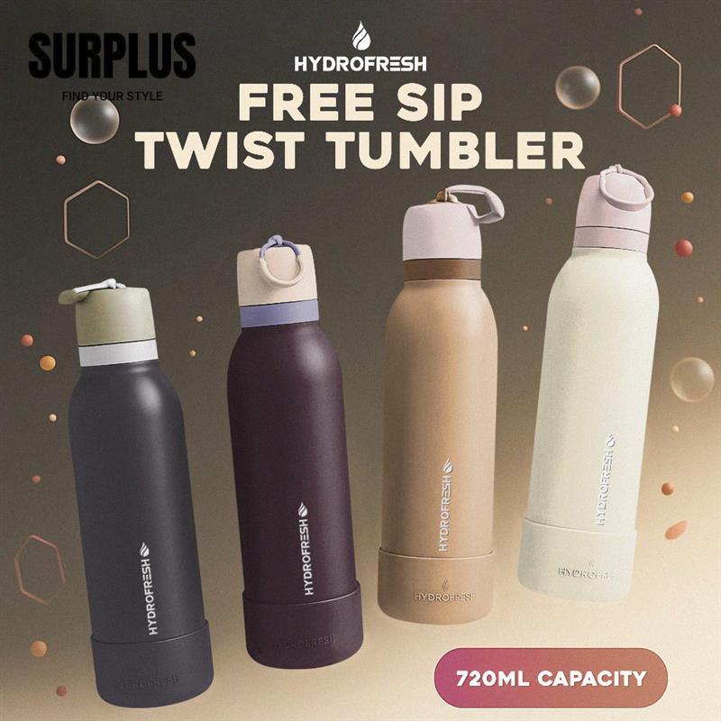 Surplus Hydrofresh Free Sip Twist Tumbler 720mL | Shopee Philippines