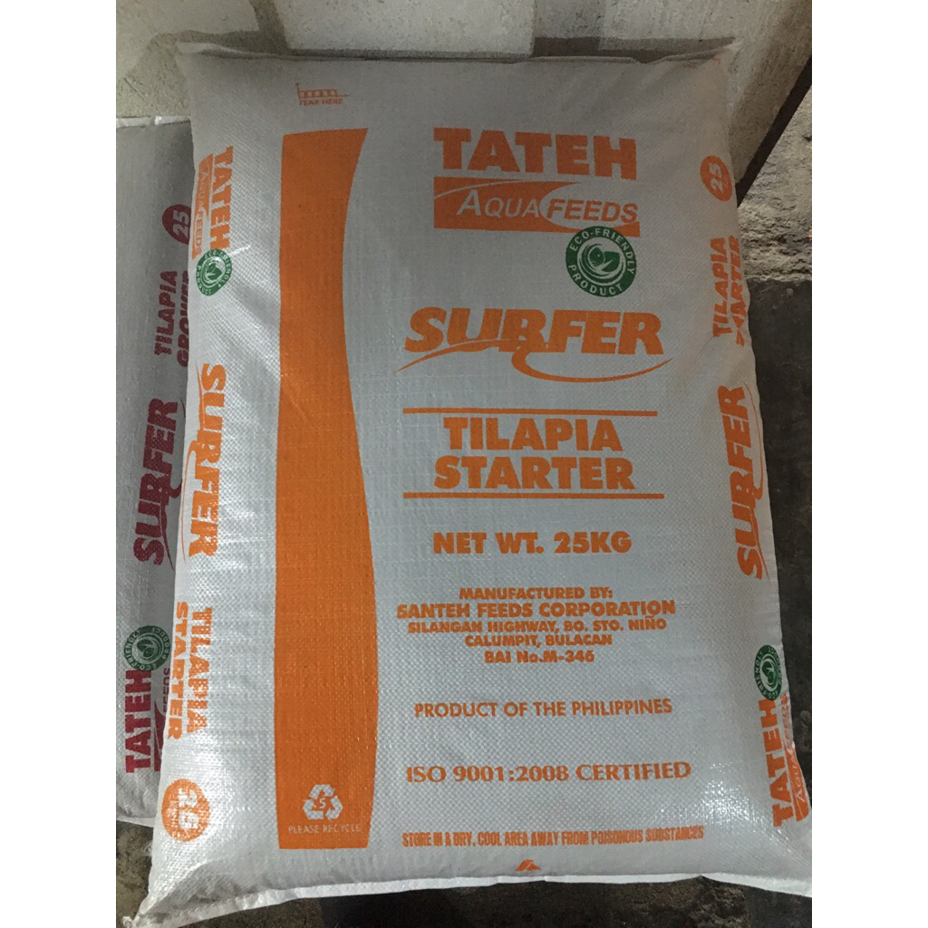 TATEH Aquafeeds Surfer Tilapia 1kg Starter, Grower | Shopee Philippines