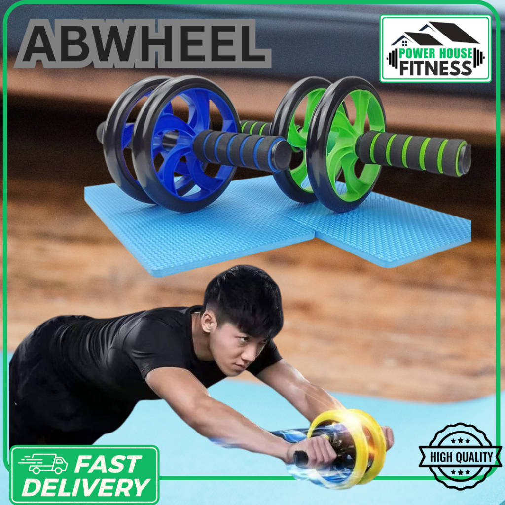 double exercise Wheels Roller Abdominal Wheel Muscle Gym Equipment Gym ...