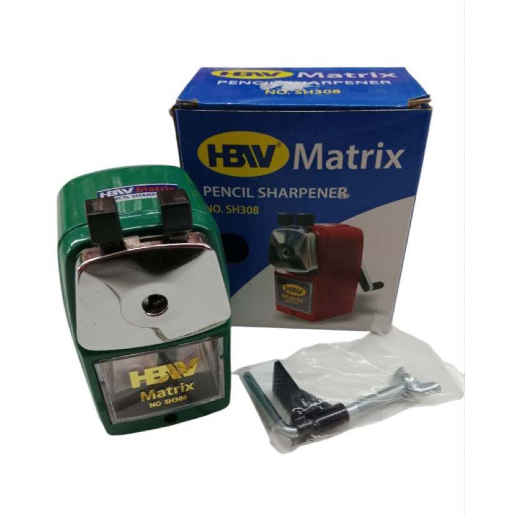 HBW MATRIX PENCIL SHARPENER random color school supplies | Shopee ...