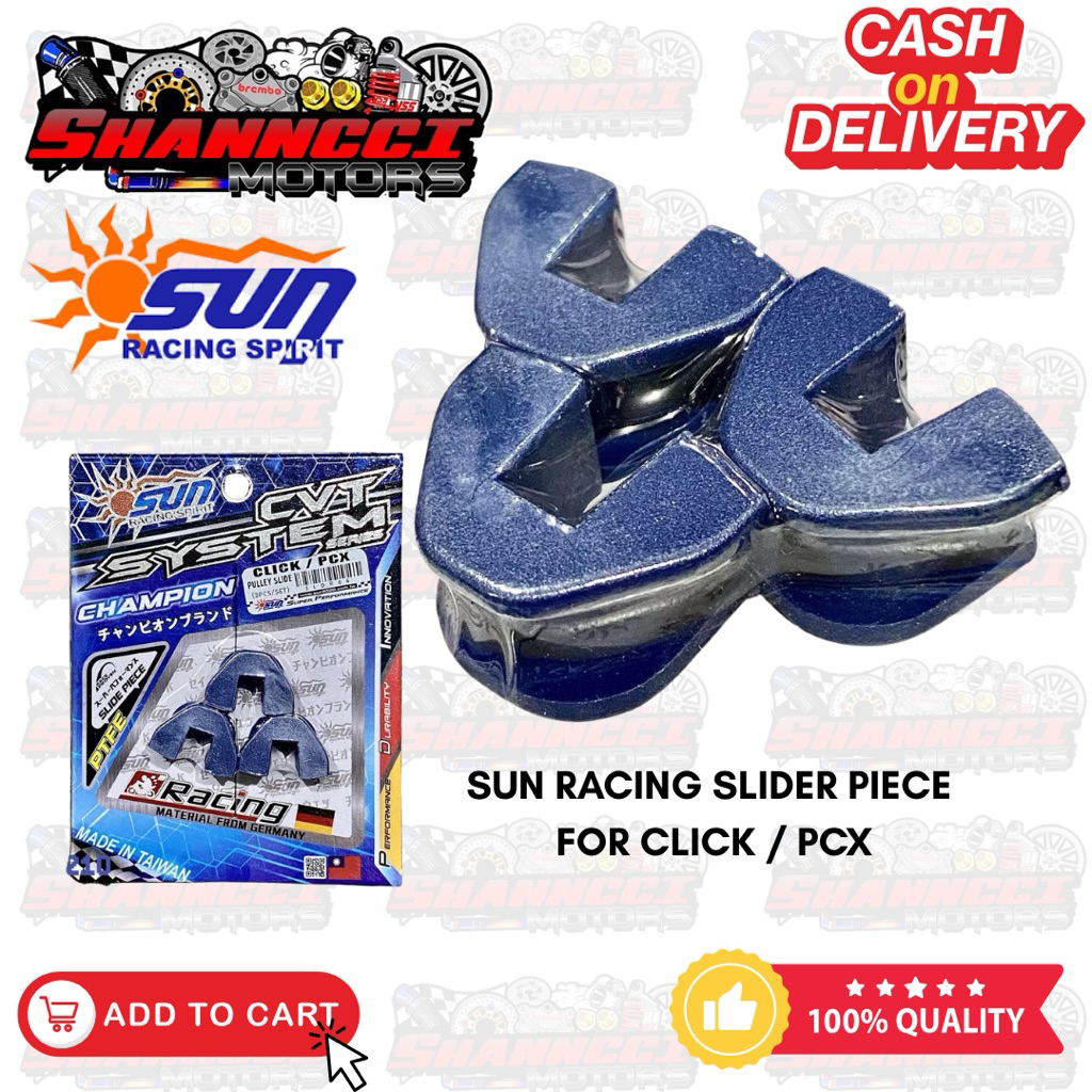 SUN RACING PULLEY SLIDER PIECE FOR CLICK / PCX, NMAX STD, M3 / MIO I ...