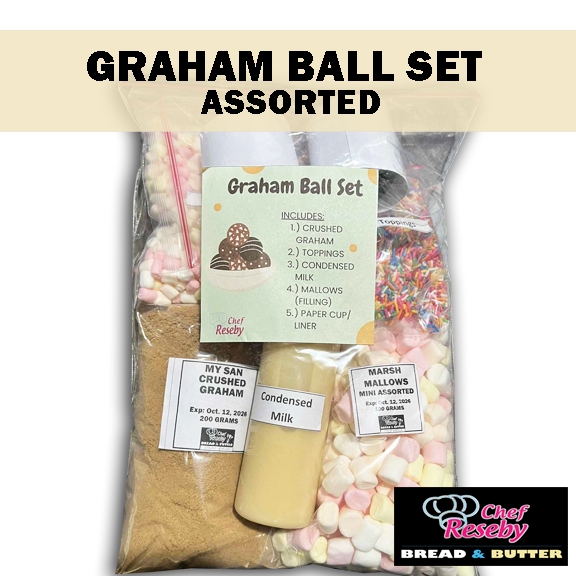 NO BAKE GRAHAM BALL SET (ASSORTED) COMPLETE SET | Shopee Philippines