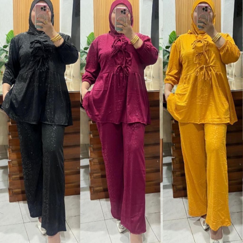SL Ribbon Terno 3 in 1 with hijab can fit xl | Shopee Philippines