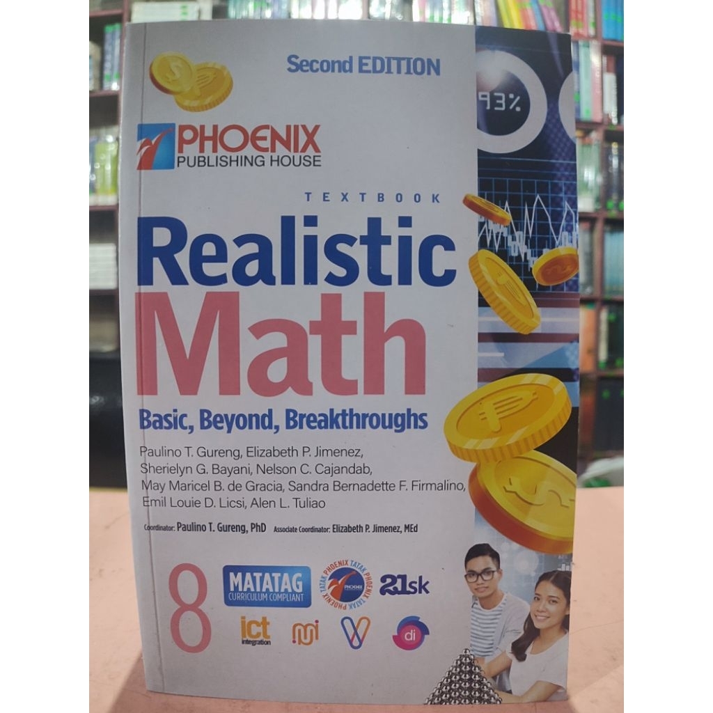 Realistic Math 2nd Edition Grade 8 Matatag ©2025 by Phoenix | Shopee ...
