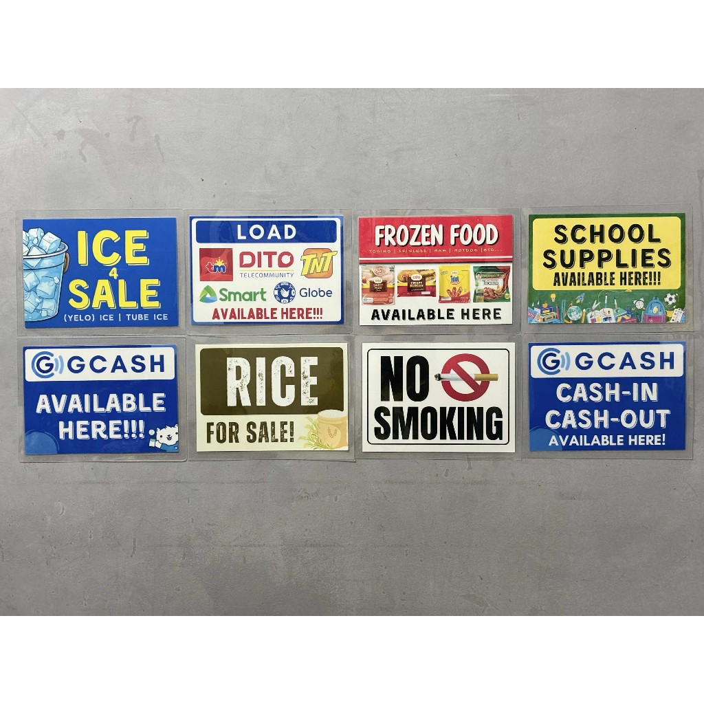 Laminated Signage for Business Sari Sari Store | Shopee Philippines