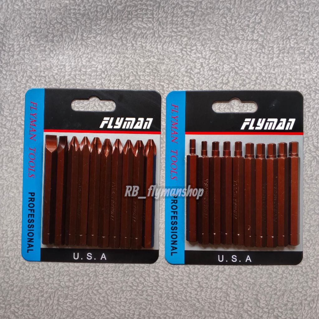 ORIGINAL FLYMAN IMPACT BIT SET (ALLEN TYPE) OR (SCREW TYPE) SOLD PER ...