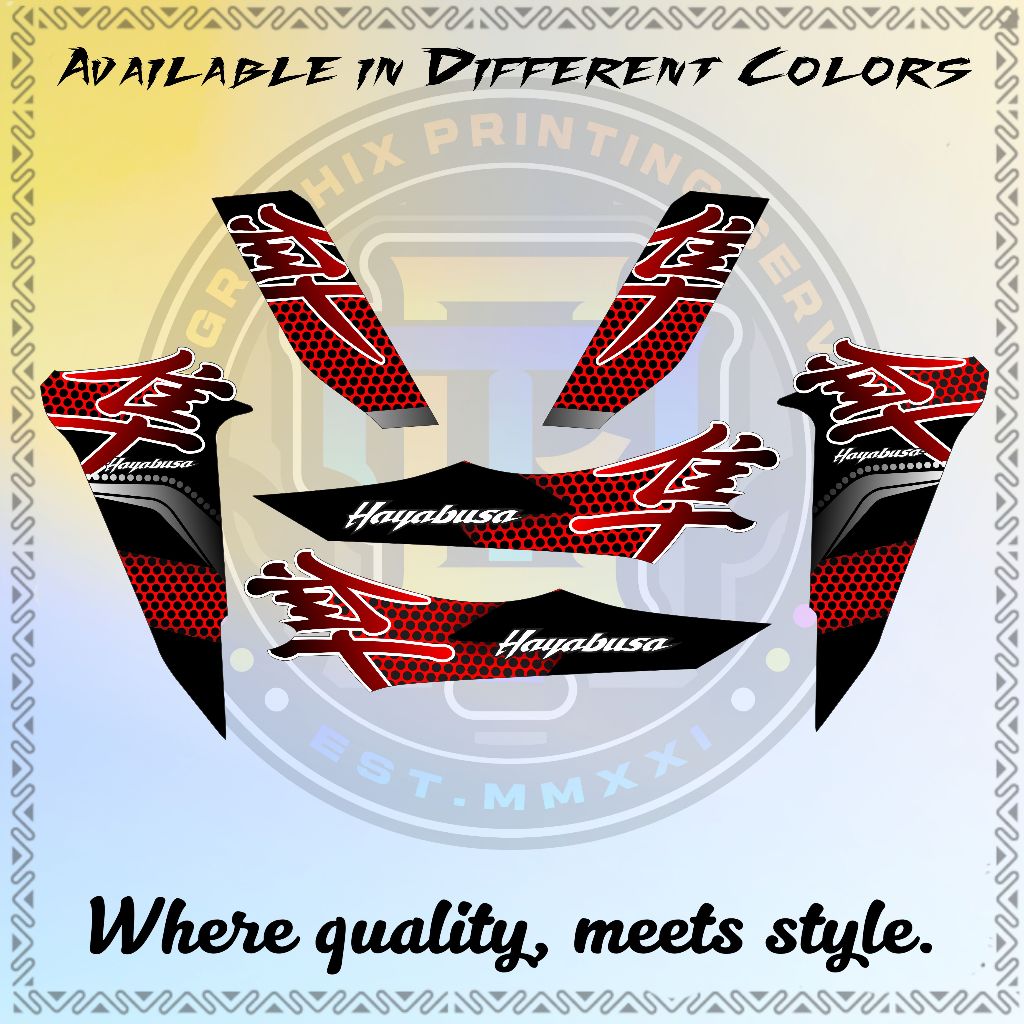HONDA CLICK 125 V2 NEW HAYABUSA DECALS (NON FADE/HIGH QUALITY PRINT ...