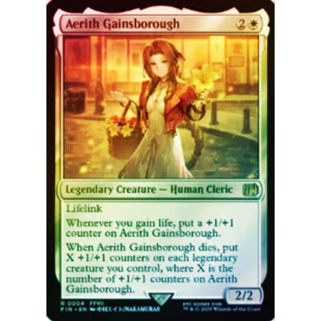 strange mtg cards MTG Commander EDH Deck Aerith Gainsborough 100 Magic Cards Custom Deck   Moonveil Games