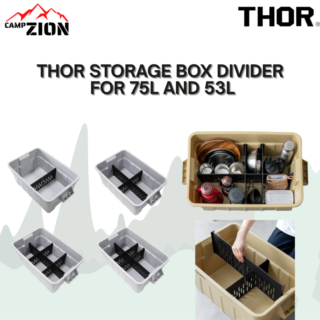 THOR Dividers for 75L 53L Divider Organizer Storage Box Division ...
