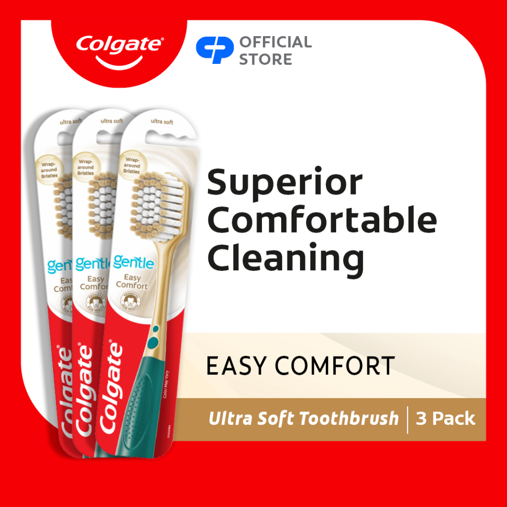 Colgate Easy Comfort Wide-Head Toothbrush, Super Soft Bristle, Value ...