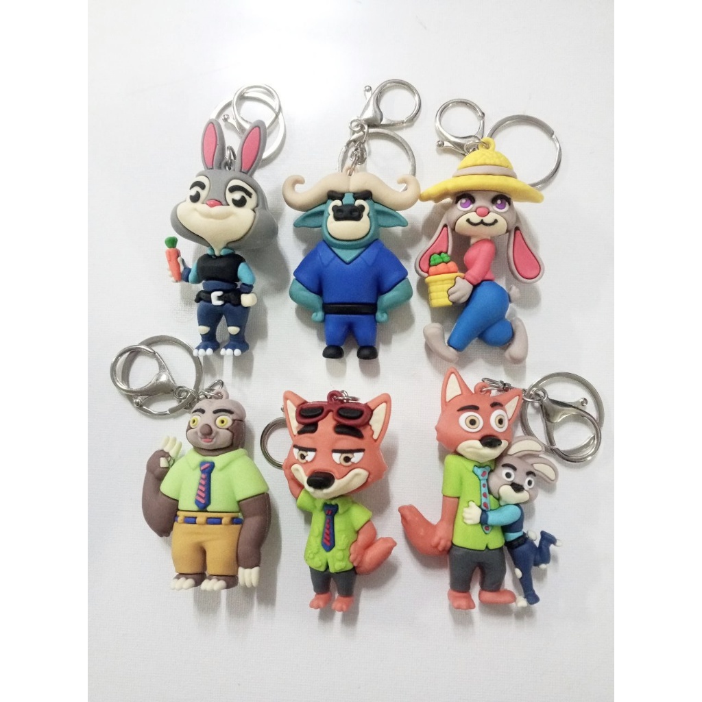 Cartoon Keychain BIG Cute Zootopia Designs Bag Pendant Keyholder for ...