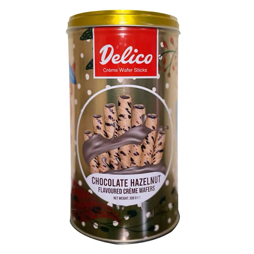 Delico Chocolate Hazelnut Crème Wafer Sticks 300g | Shopee Philippines