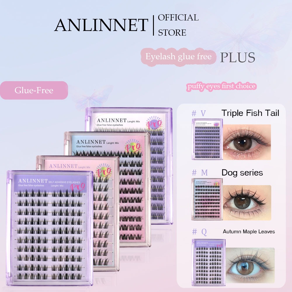 60/100/120 clusters of self-adhesive false eyelashes newly upgraded for ...
